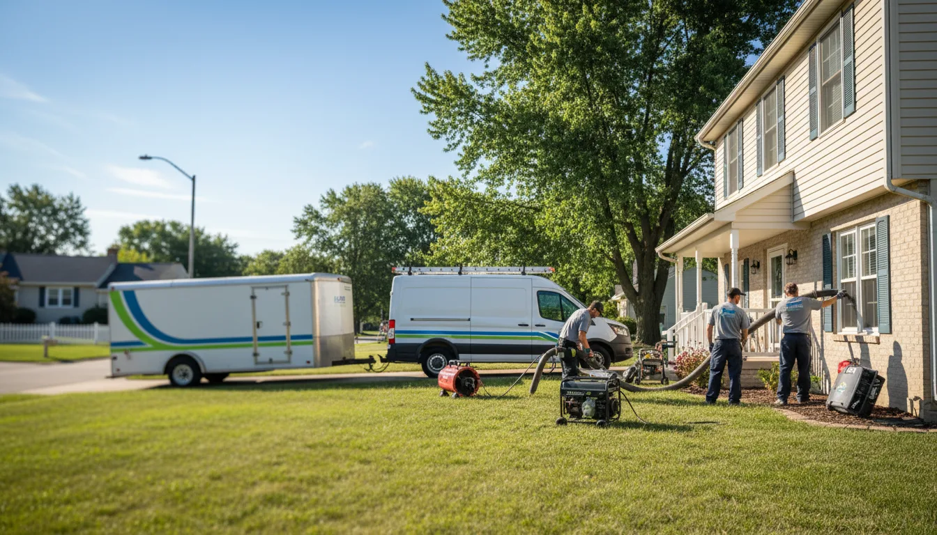 Flooded Basement Restoration And Cleanup With Repair in Cedar Rapids, IA near me